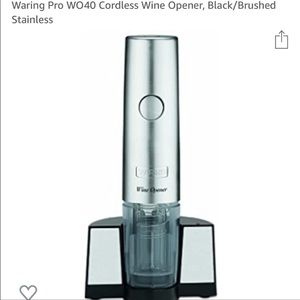 Waring pro cordless wine opener WO40